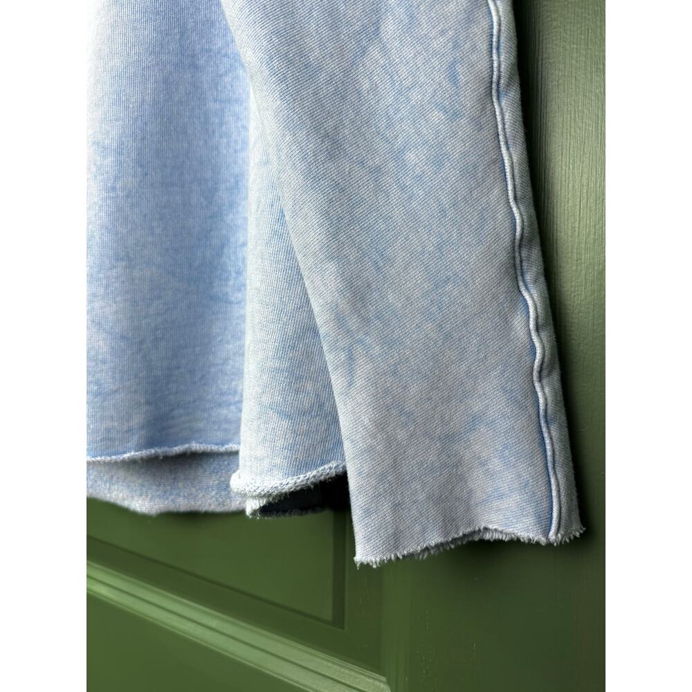 NWOT Frank & Eileen Effie Triple Fleece Funnel Neck Capelet Blue Mineral Small - Picture 5 of 9